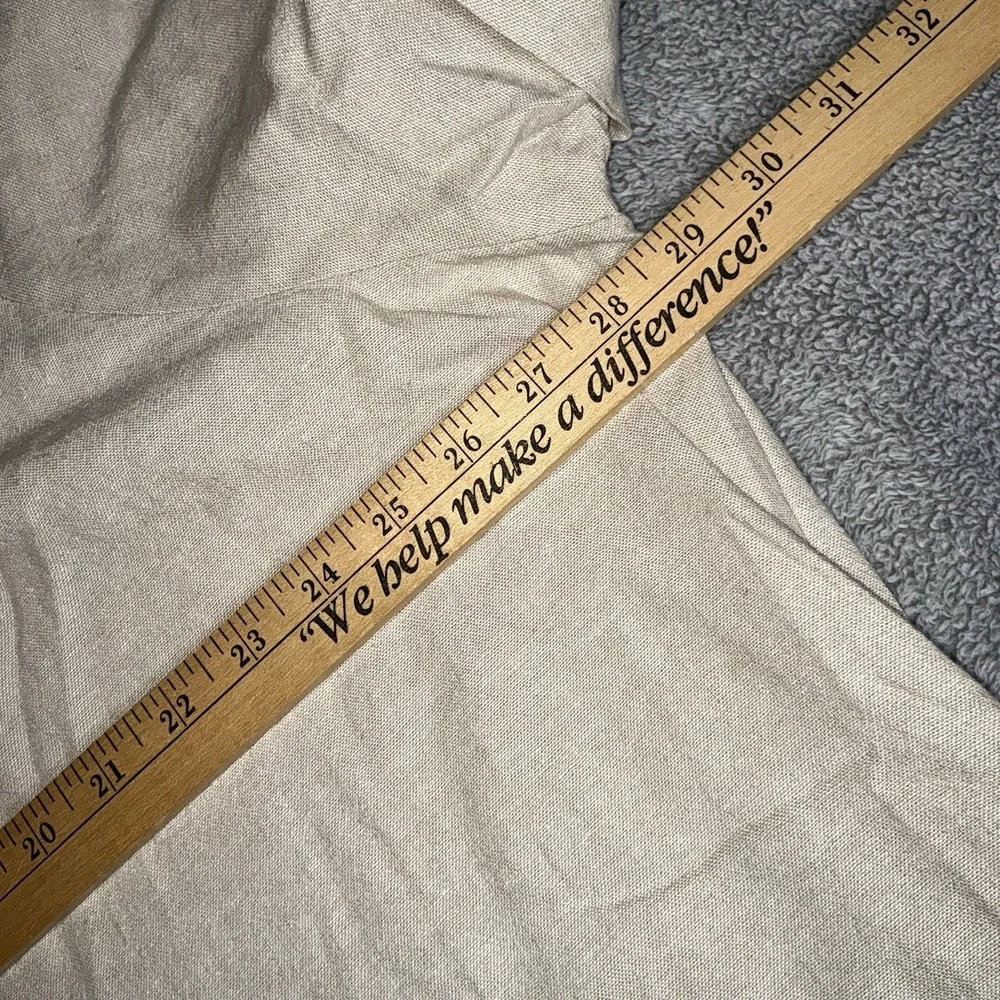 Men's‎ Old Navy Linen Blend Button Up Short Sleeve Shirt 2XL - Picture 6 of 7